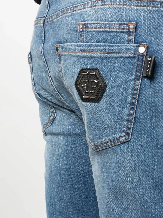 Philipp Plein Straight jeans Blauw