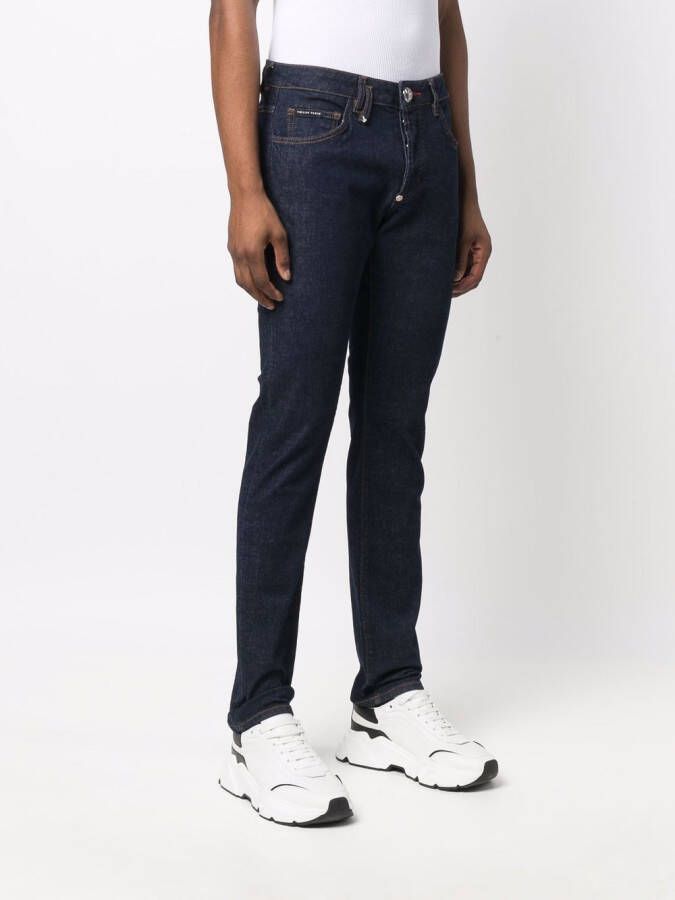 Philipp Plein Straight jeans Blauw