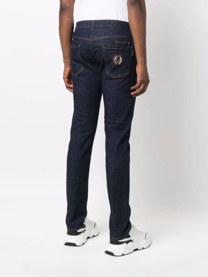 Philipp Plein Straight jeans Blauw