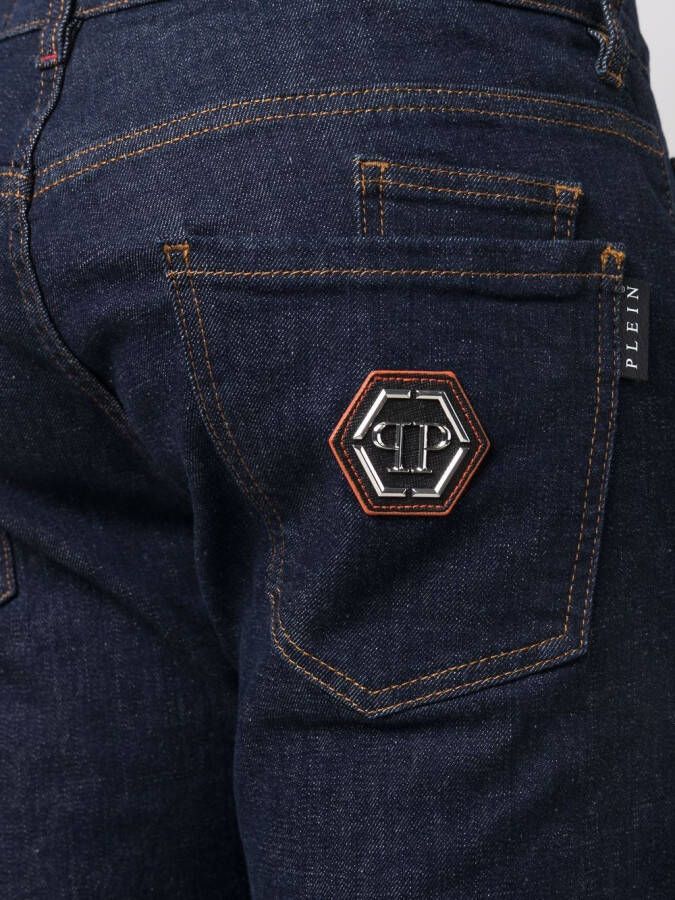 Philipp Plein Straight jeans Blauw