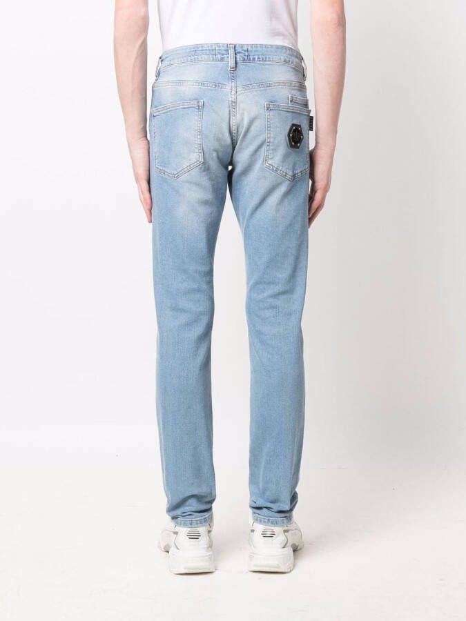 Philipp Plein Straight jeans Blauw