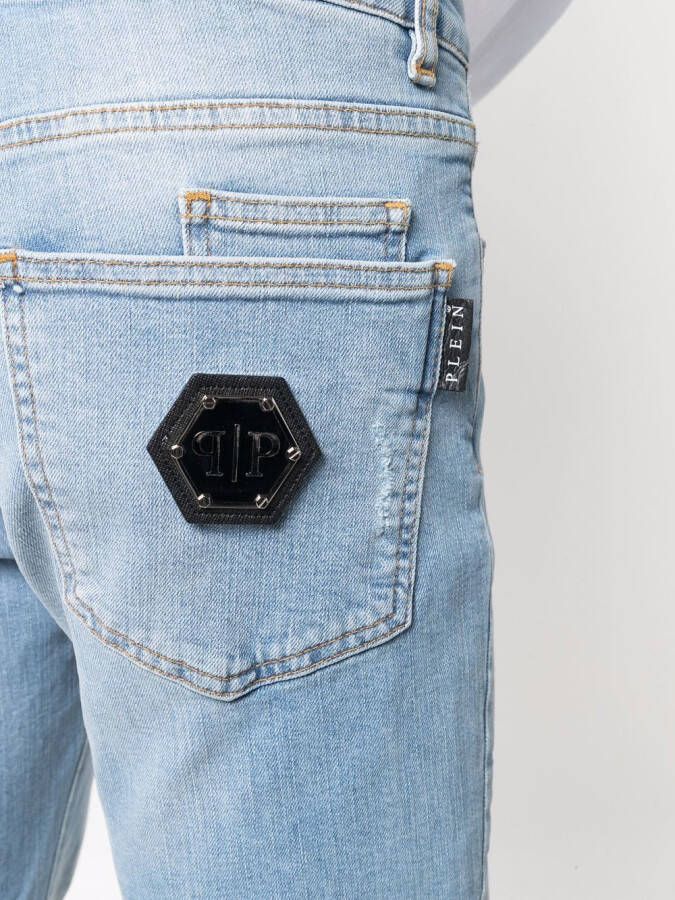 Philipp Plein Straight jeans Blauw