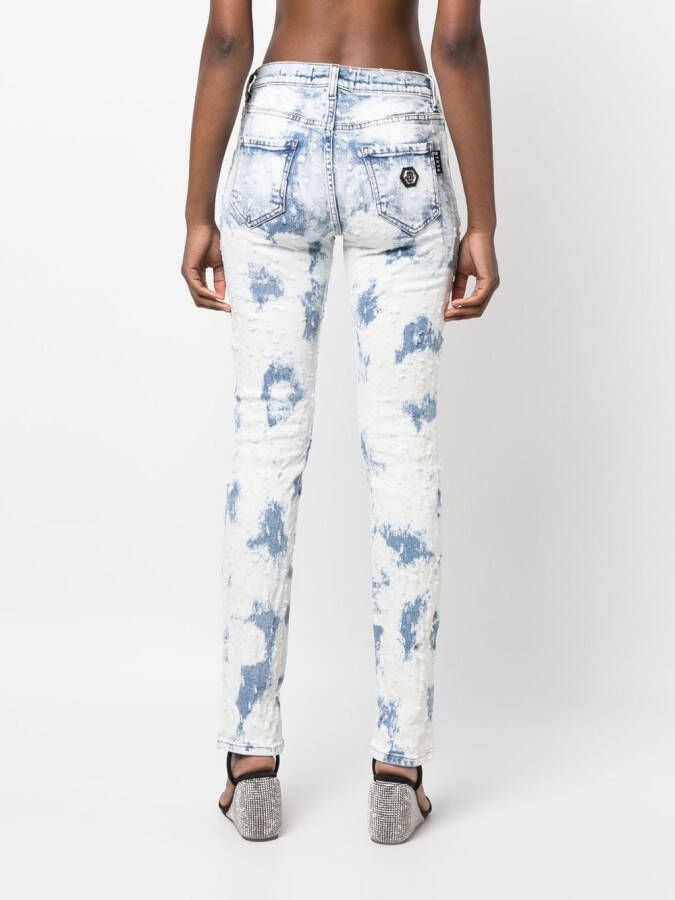 Philipp Plein Straight jeans Blauw