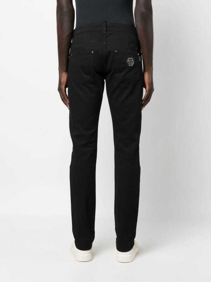 Philipp Plein Straight jeans Zwart