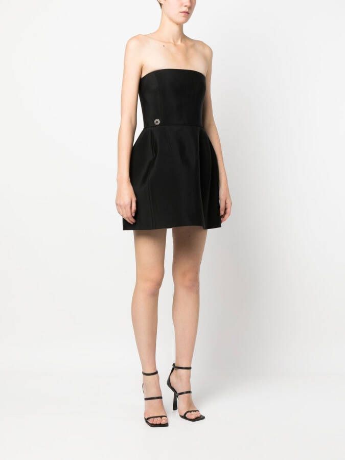 Philipp Plein Strapless mini-jurk Zwart