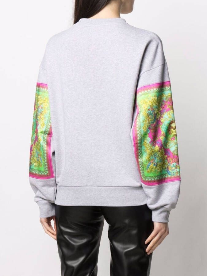 Philipp Plein Sweater met barokprint Grijs