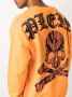 Philipp Plein Sweater met doodskopprint Oranje - Thumbnail 5