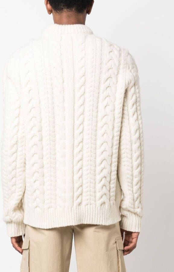 Philipp Plein Sweater met geborduurde doodskop Wit