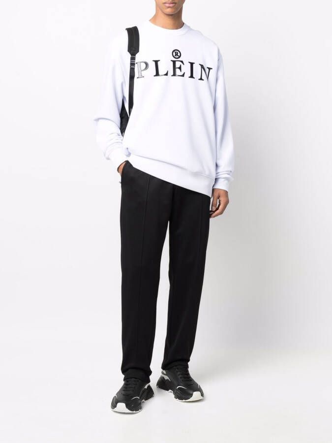 Philipp Plein Sweater met logo Wit