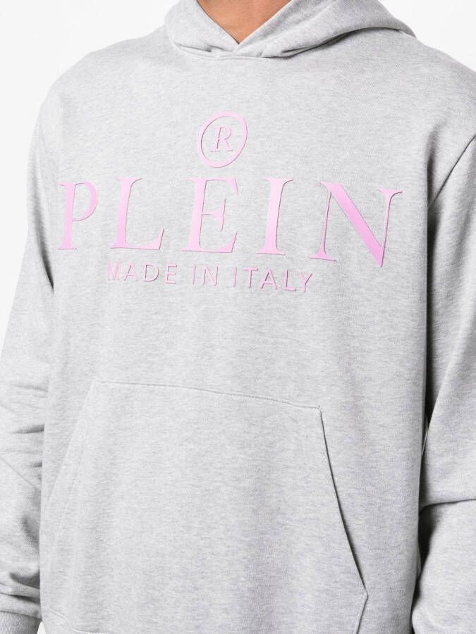 Philipp Plein Sweater met logoprint Grijs