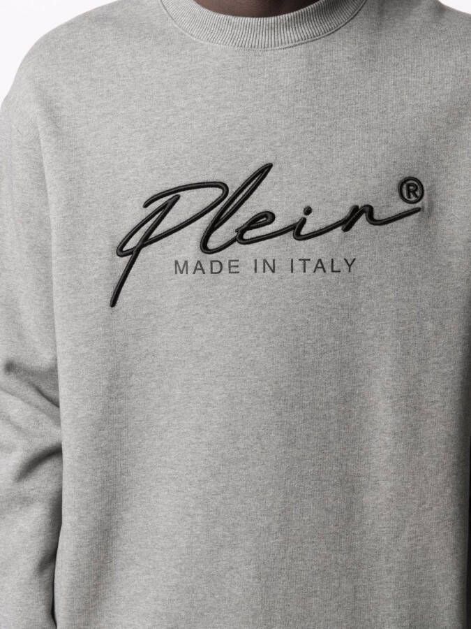 Philipp Plein Sweater met logoprint Groen