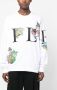 Philipp Plein Sweater met logoprint Wit - Thumbnail 3