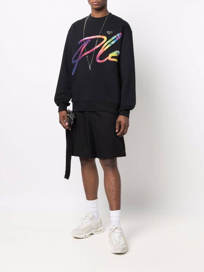 Philipp Plein Sweater met logoprint Zwart