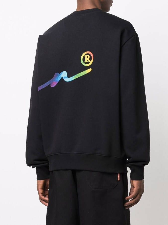 Philipp Plein Sweater met logoprint Zwart