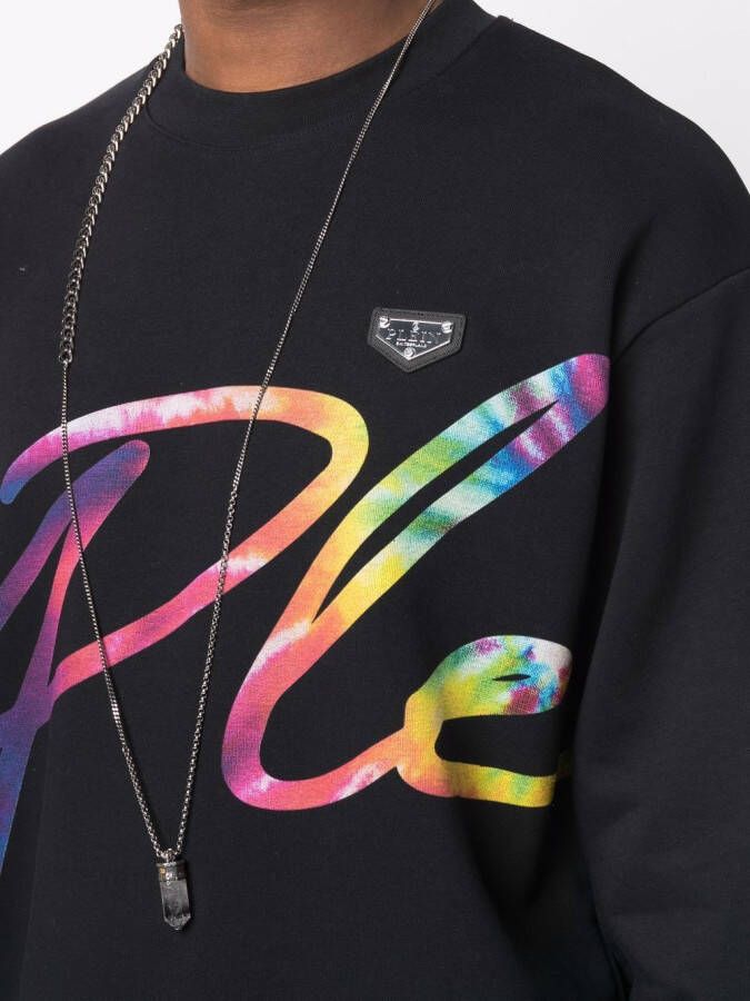 Philipp Plein Sweater met logoprint Zwart