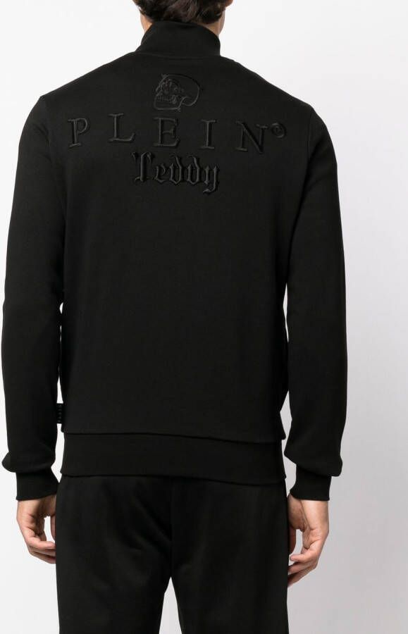 Philipp Plein Sweater met rits Zwart
