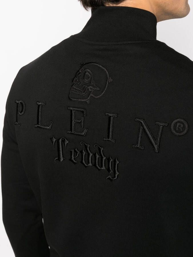Philipp Plein Sweater met rits Zwart