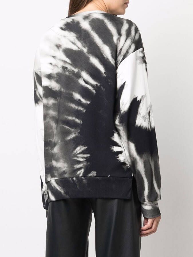 Philipp Plein Sweater met tie-dye print Zwart