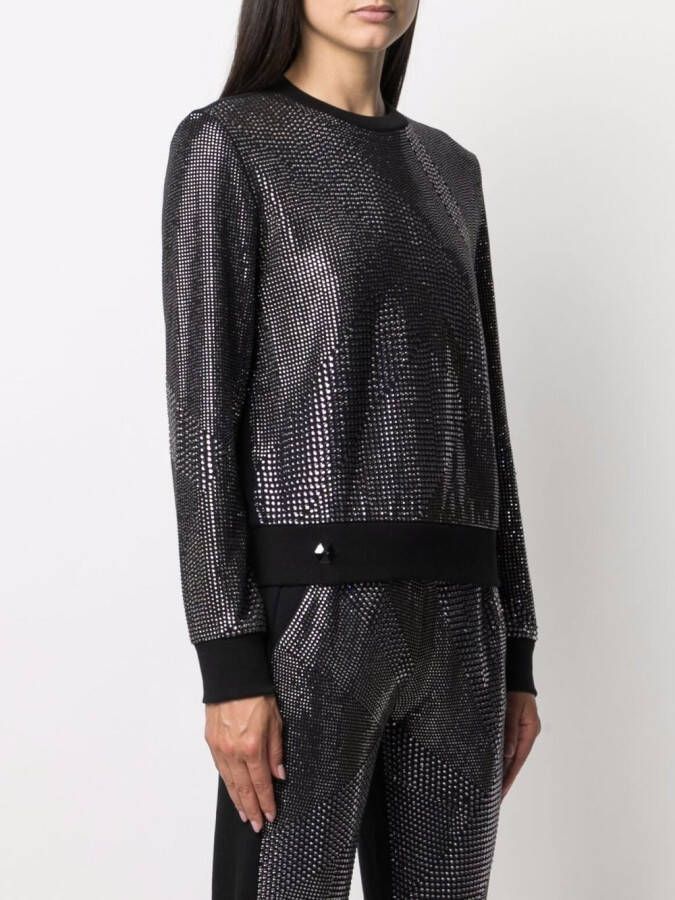 Philipp Plein Sweater verfraaid met kristallen Zwart
