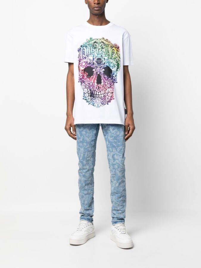 Philipp Plein T-shirt met barokprint Wit