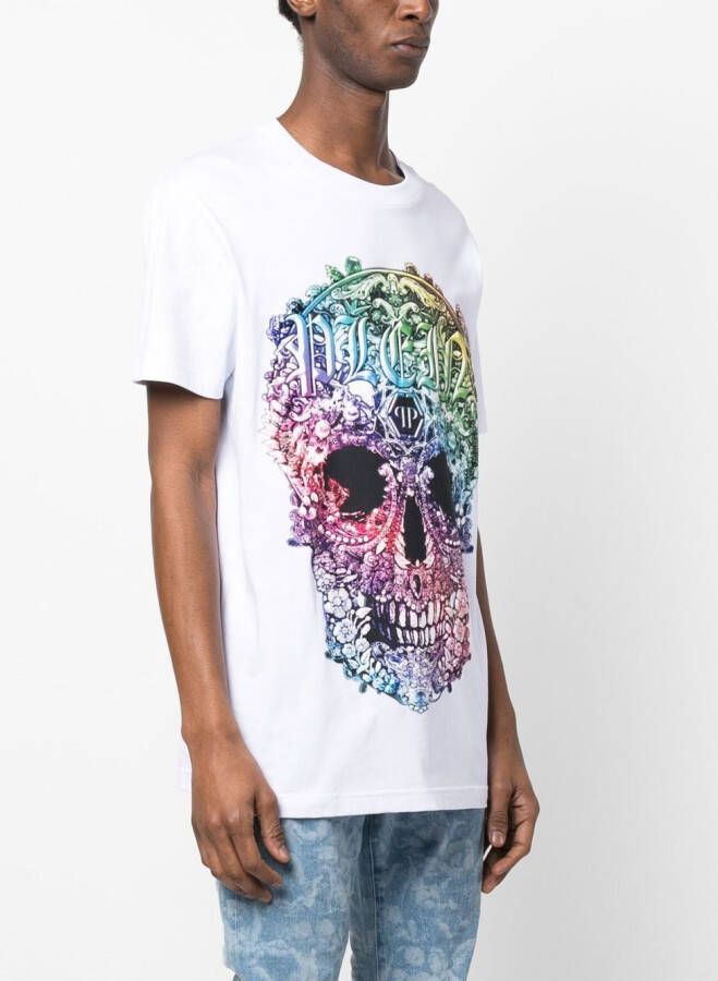 Philipp Plein T-shirt met barokprint Wit