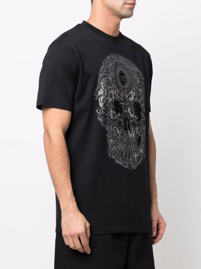 Philipp Plein T-shirt met barokprint Zwart