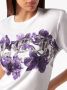 Philipp Plein T-shirt met bloemenprint Wit - Thumbnail 4