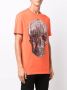 Philipp Plein T-shirt met doodskop Oranje - Thumbnail 4