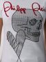 Philipp Plein T-shirt met doodskop van stras Wit - Thumbnail 5
