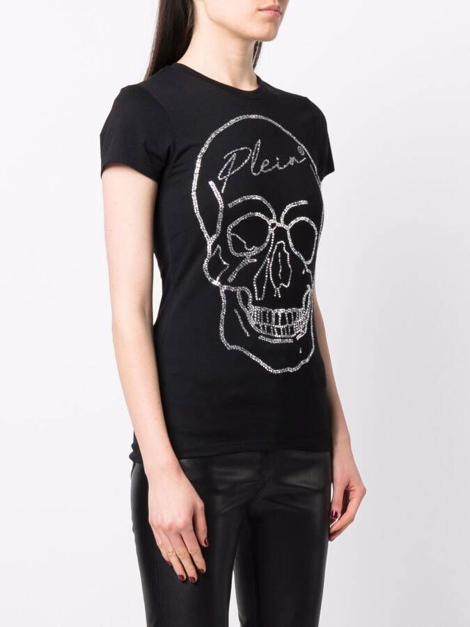 Philipp Plein T-shirt met doodskopdetail Zwart