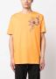 Philipp Plein T-shirt met doodskopprint Oranje - Thumbnail 3