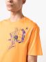 Philipp Plein T-shirt met doodskopprint Oranje - Thumbnail 5