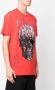 Philipp Plein T-shirt met doodskopprint Rood - Thumbnail 3