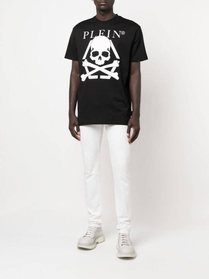 Philipp Plein T-shirt met doodskopprint Zwart