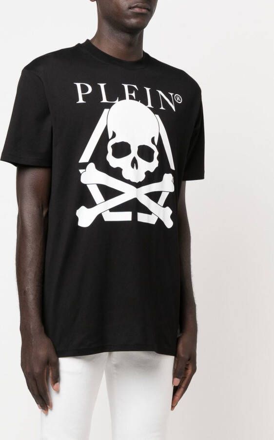 Philipp Plein T-shirt met doodskopprint Zwart