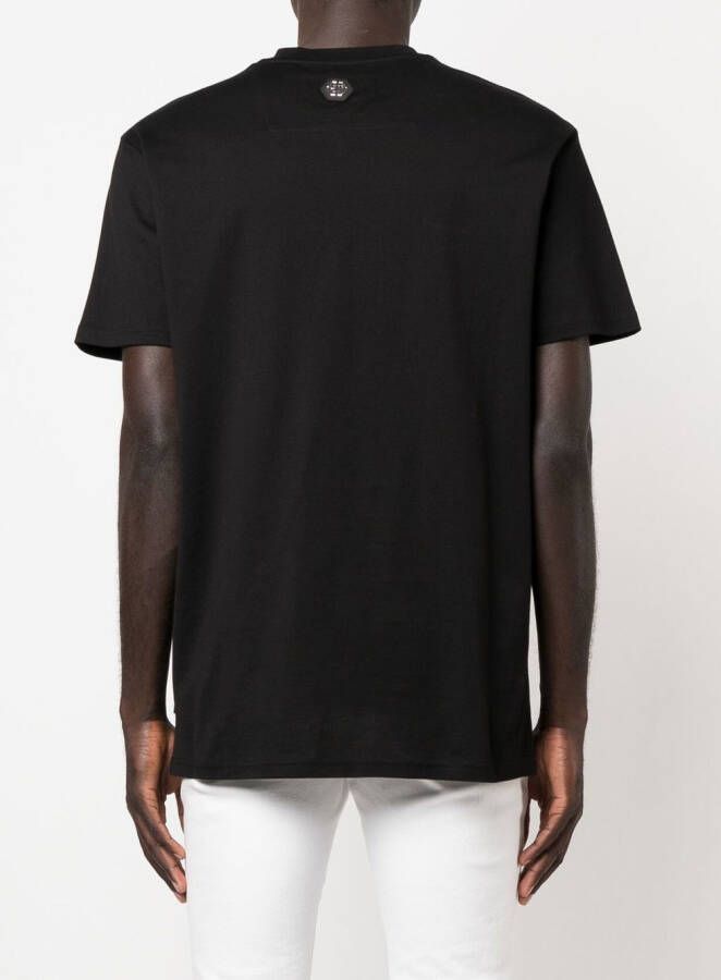Philipp Plein T-shirt met doodskopprint Zwart