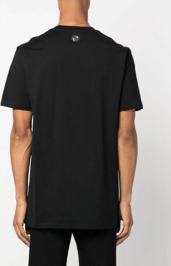 Philipp Plein T-shirt met doodskopprint Zwart