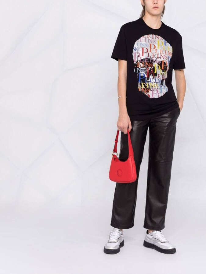 Philipp Plein T-shirt met doodskopprint Zwart