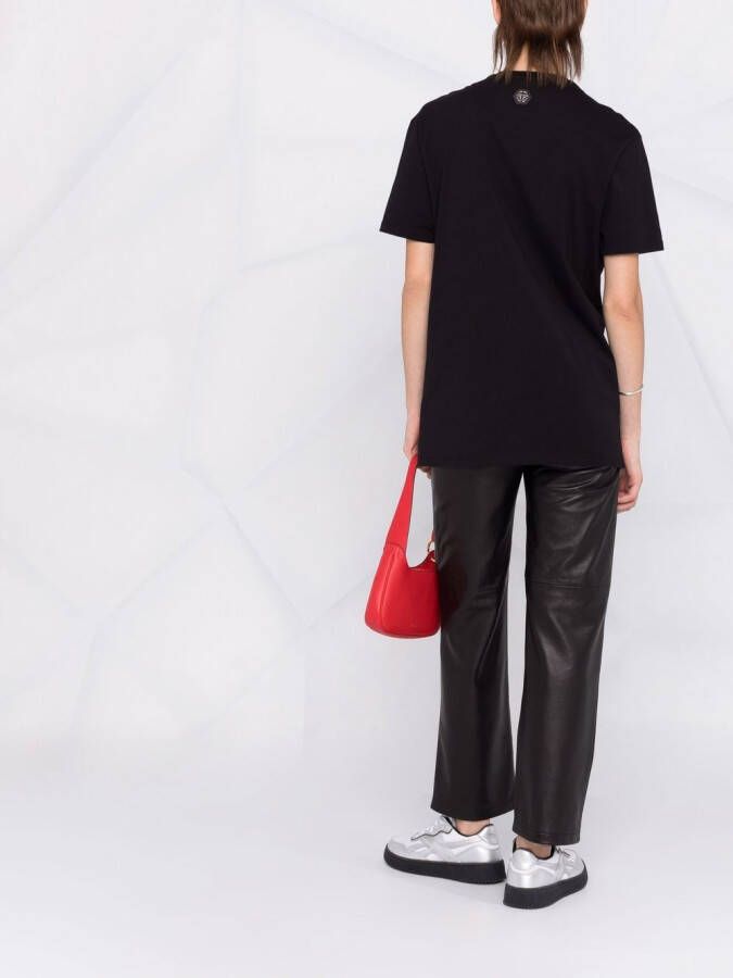 Philipp Plein T-shirt met doodskopprint Zwart