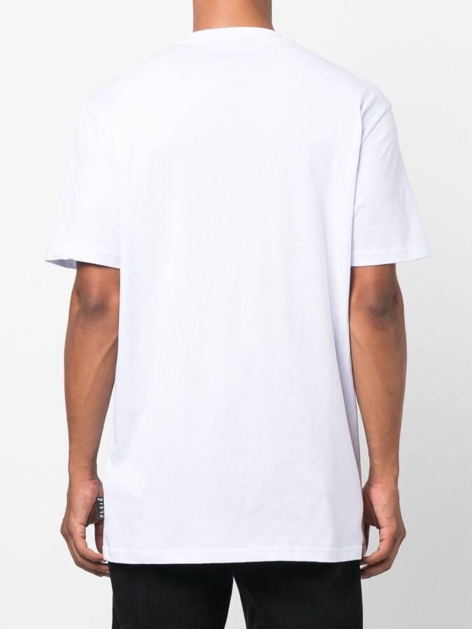 Philipp Plein T-shirt met geborduurd logo Wit