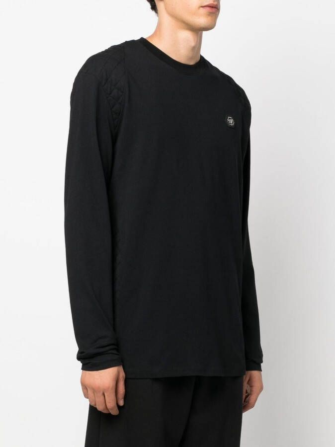 Philipp Plein T-shirt met geborduurd logo Zwart