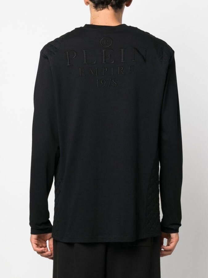 Philipp Plein T-shirt met geborduurd logo Zwart