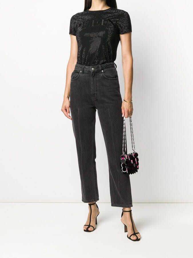 Philipp Plein T-shirt met geborduurde kristallen Zwart