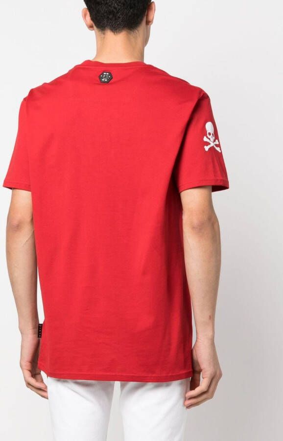 Philipp Plein T-shirt met grafische print Rood