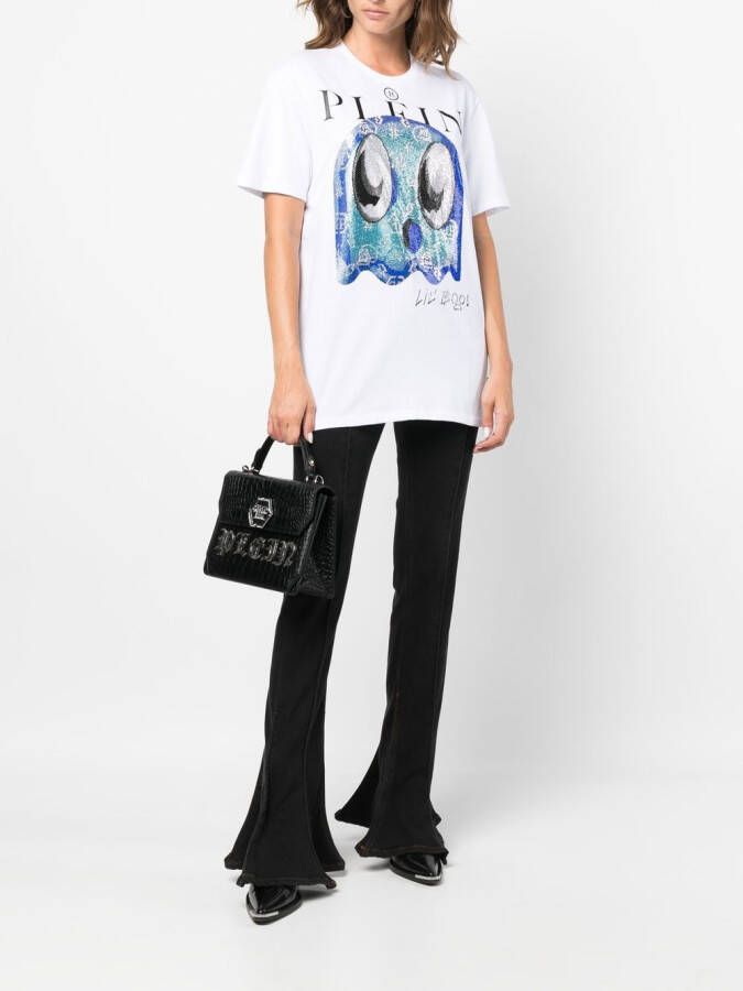 Philipp Plein T-shirt met grafische print Wit