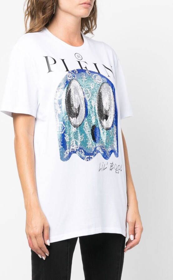 Philipp Plein T-shirt met grafische print Wit