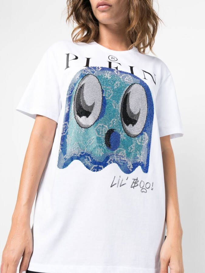 Philipp Plein T-shirt met grafische print Wit