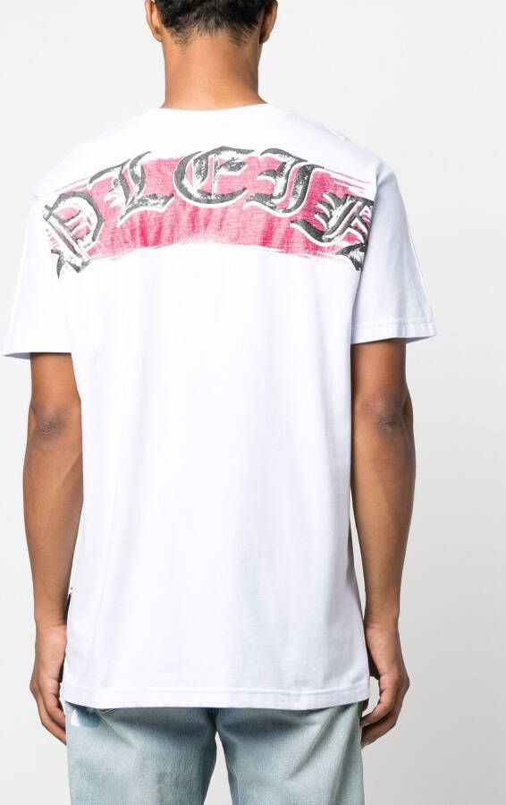 Philipp Plein T-shirt met grafische print Wit