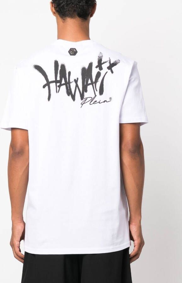 Philipp Plein T-shirt met grafische print Wit
