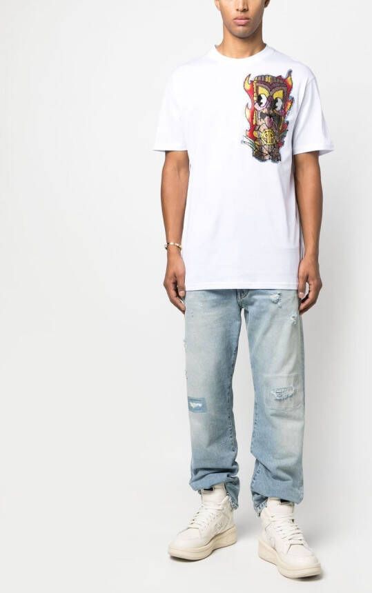 Philipp Plein T-shirt met grafische print Wit